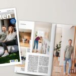 Collage der Herbstausgabe des Wohnen Magazins 2026.
